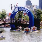 Danone inflatable arch<br/>26'(H) X 35' X 5'
