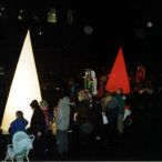 Inflatable cones<br/>Christmas parade