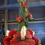 inflatable flowers and vine<br/>Joya, Cirque du Soleil